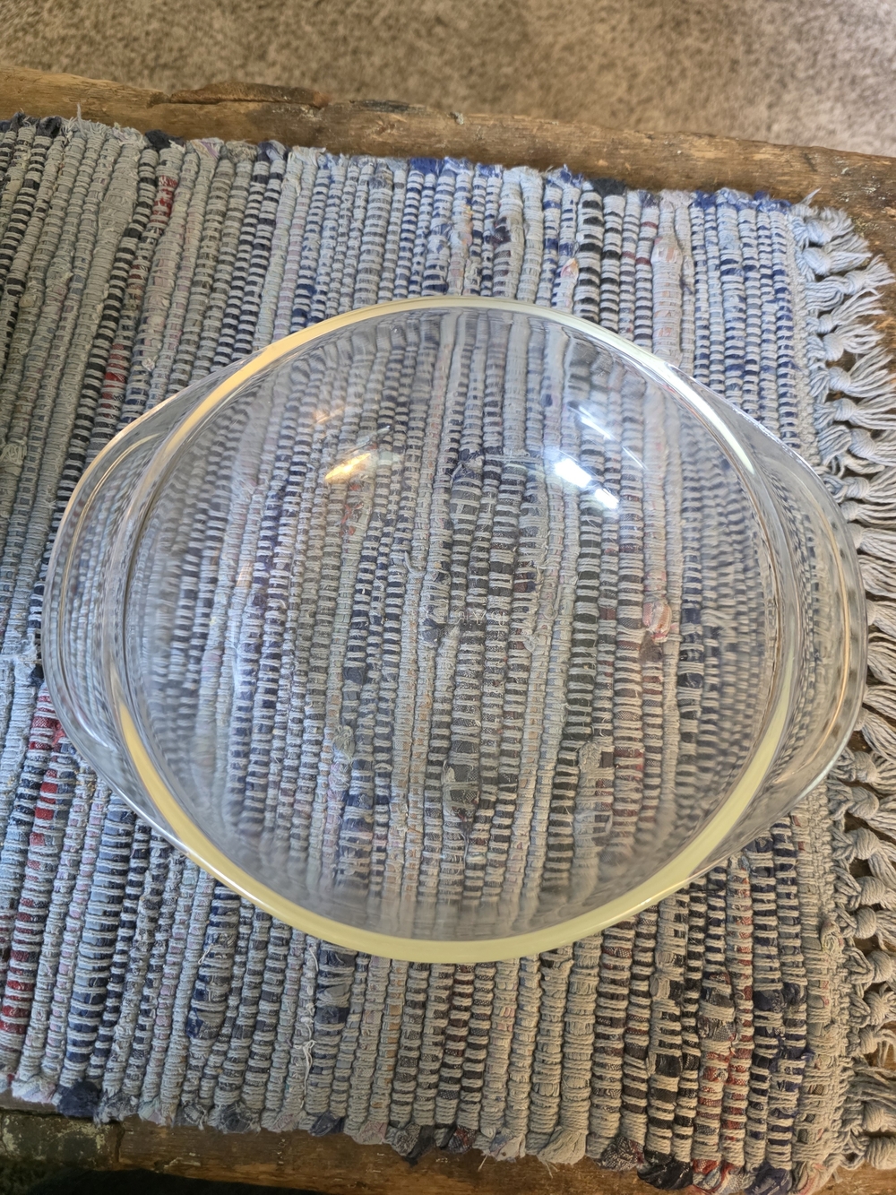 Pyrex 1 Quart 022 Clear Glass Mixing Bowl with Handles